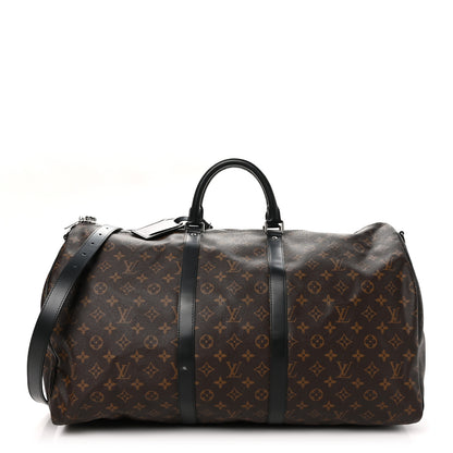 Louis Vuitton Monogram Macassar Keepall Bandouliere 55 1 of 11