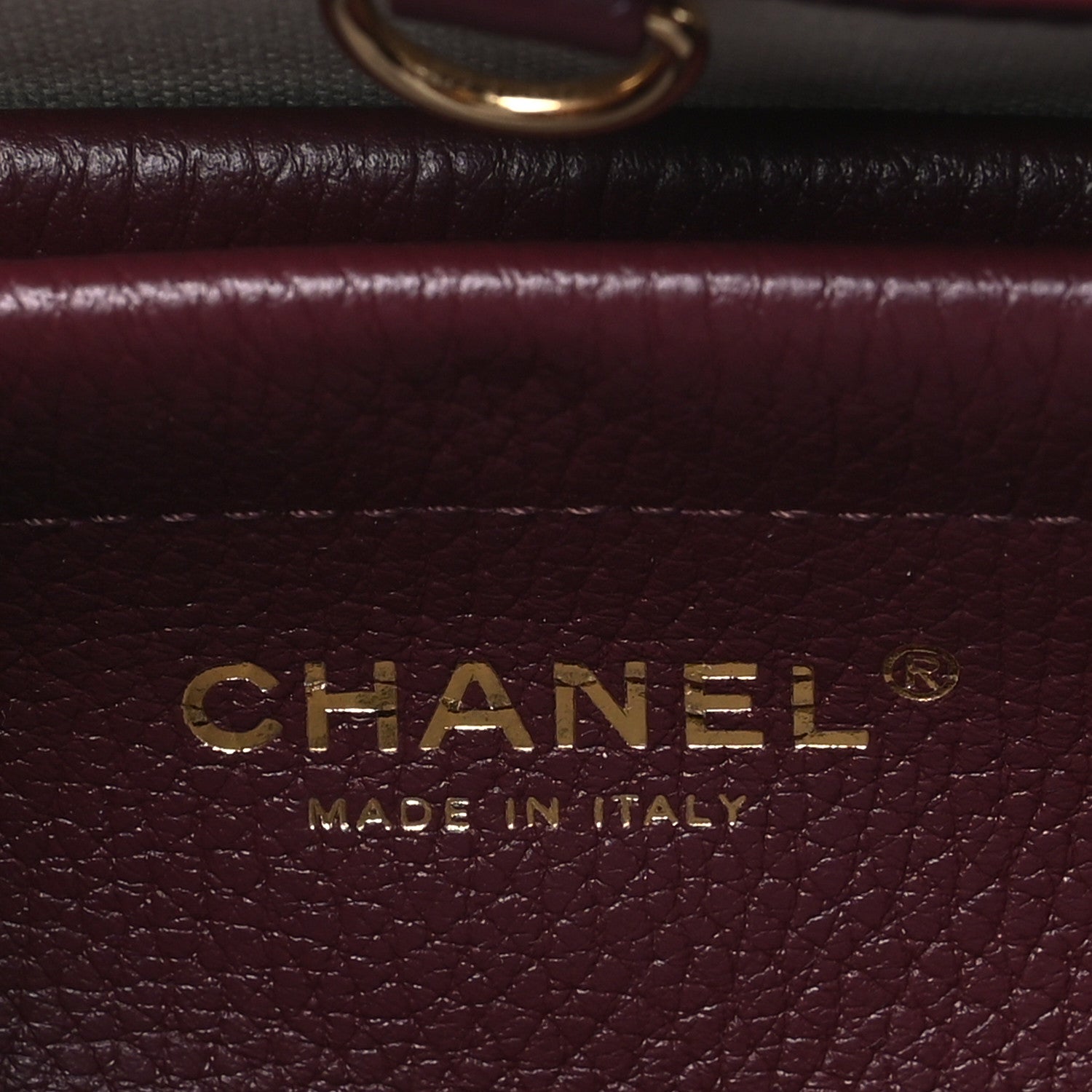 Chanel Grained Calfskin Stitched Urban Essentials Small Shopping Bag Burgundy 6 of 11