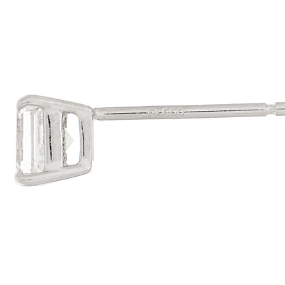 Parker & West by FASHIONPHILE Platinum Diamond .68ct Square Cut Solitaire Earrings 5 of 6