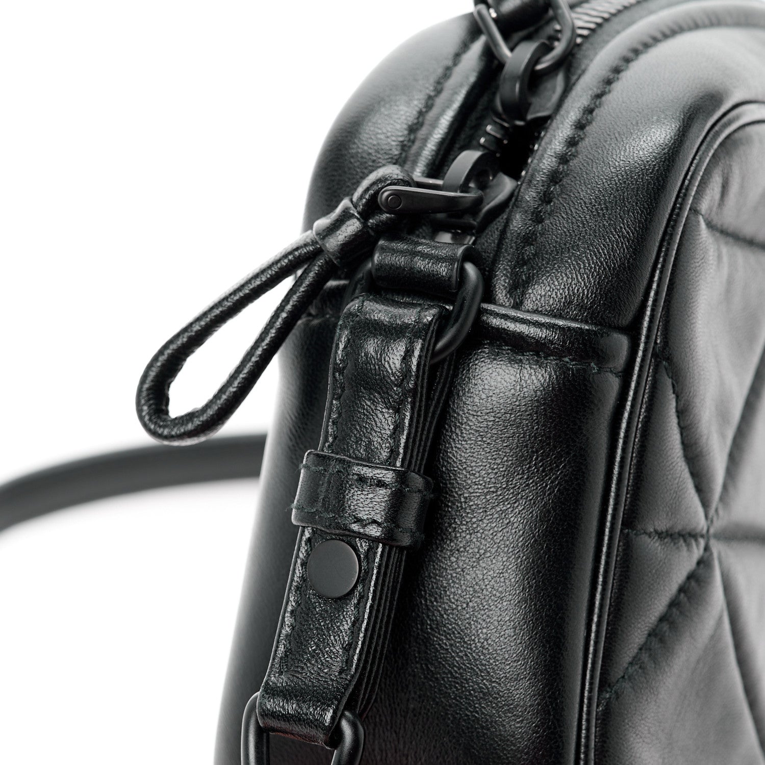 Prada Nappa Triangle Stitched Spectrum Camera Bag Black 13 of 13