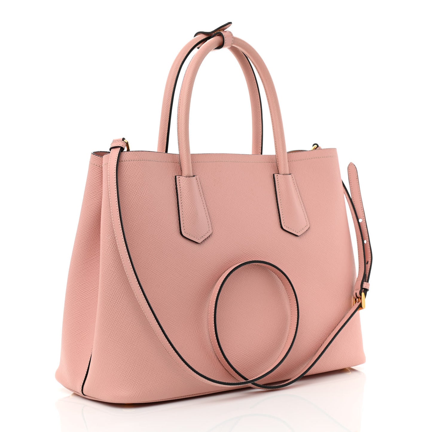 Saffiano Cuir Medium Double Bag Orchidea