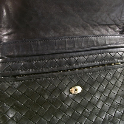 Bottega Veneta Vintage Woven Clutch Bag Nero 6 of 9