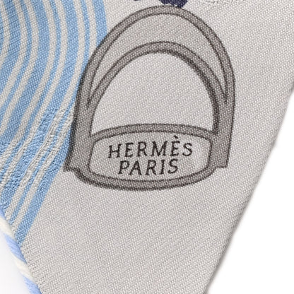 Hermes Silk Garde Robe Pop Twilly Argent Multicolor 2 of 7