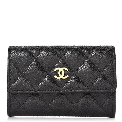 Chanel Caviar Quilted Flap Card Holder Black 1 of 11