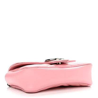 Gucci Calfskin Matelasse Super Mini GG Marmont Shoulder Bag Wild Rose 4 of 12