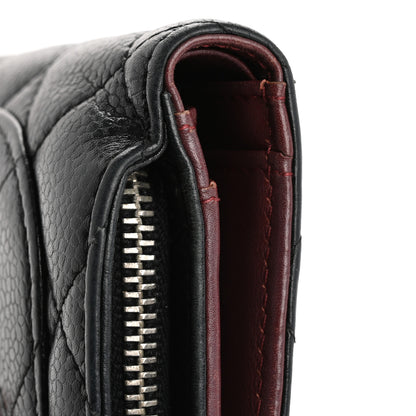 Chanel Caviar Quilted CC French Wallet Black 12 of 16