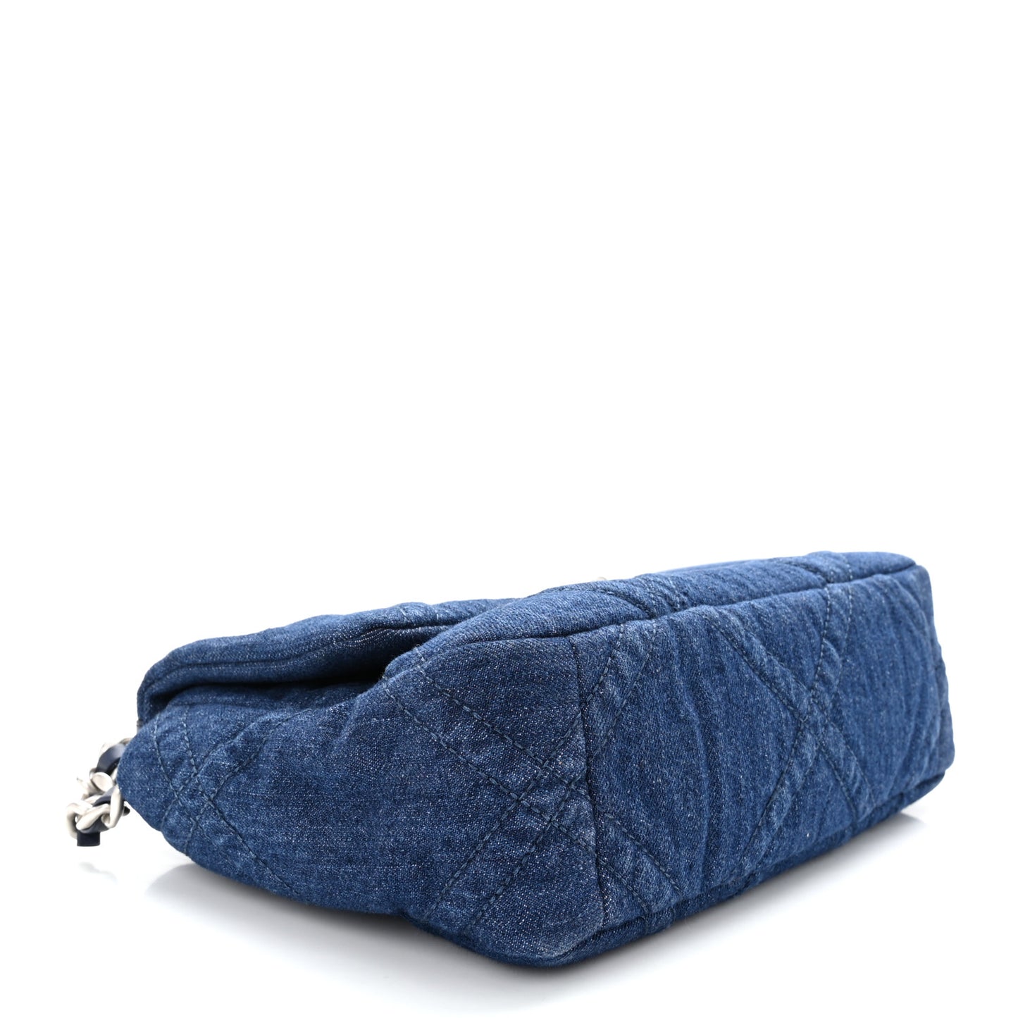 Denim Quilted Medium Chanel 19 Flap Blue