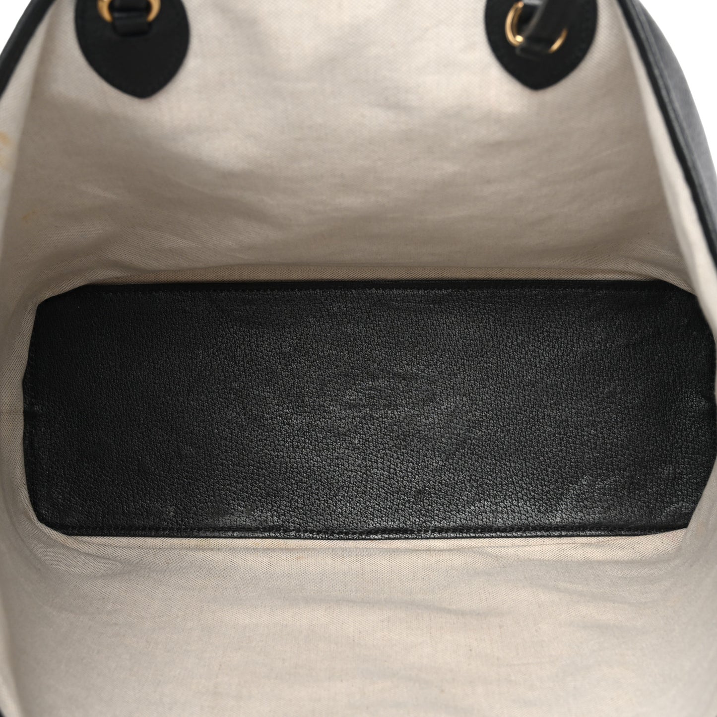 Textured Dollar Calfskin Medium Ophidia Shoulder Tote Bag Black