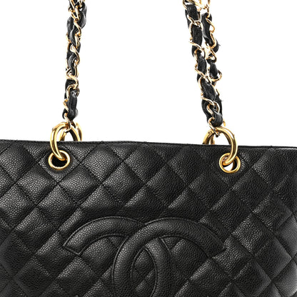 Chanel Caviar Quilted Grand Shopping Tote GST Black 9 of 17