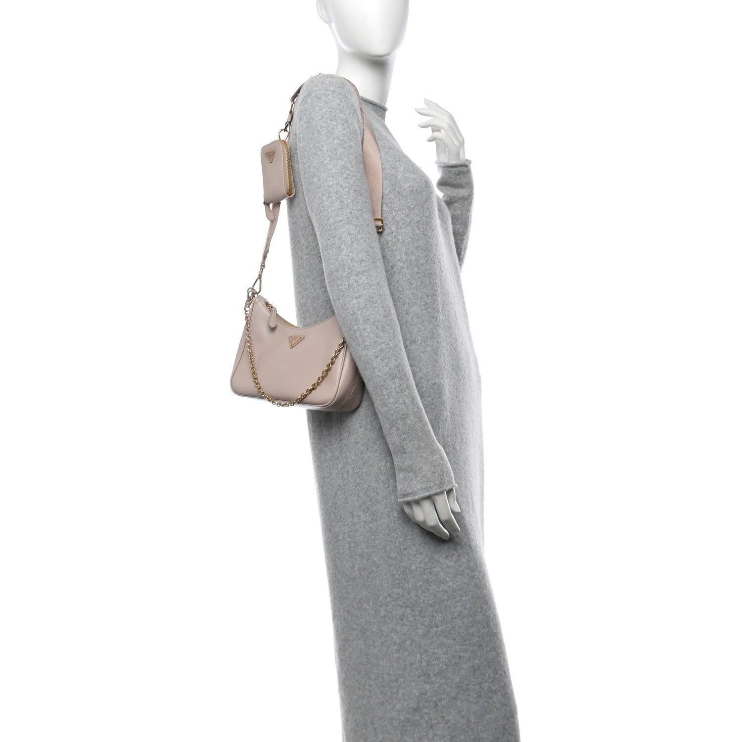 Prada Saffiano Re-Edition 2005 Shoulder Bag Ninfea 2 of 11