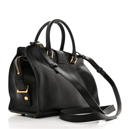 Saint Laurent SAINT LAURENT Calfskin Monogram Baby Downtown Cabas Black 3 of 11
