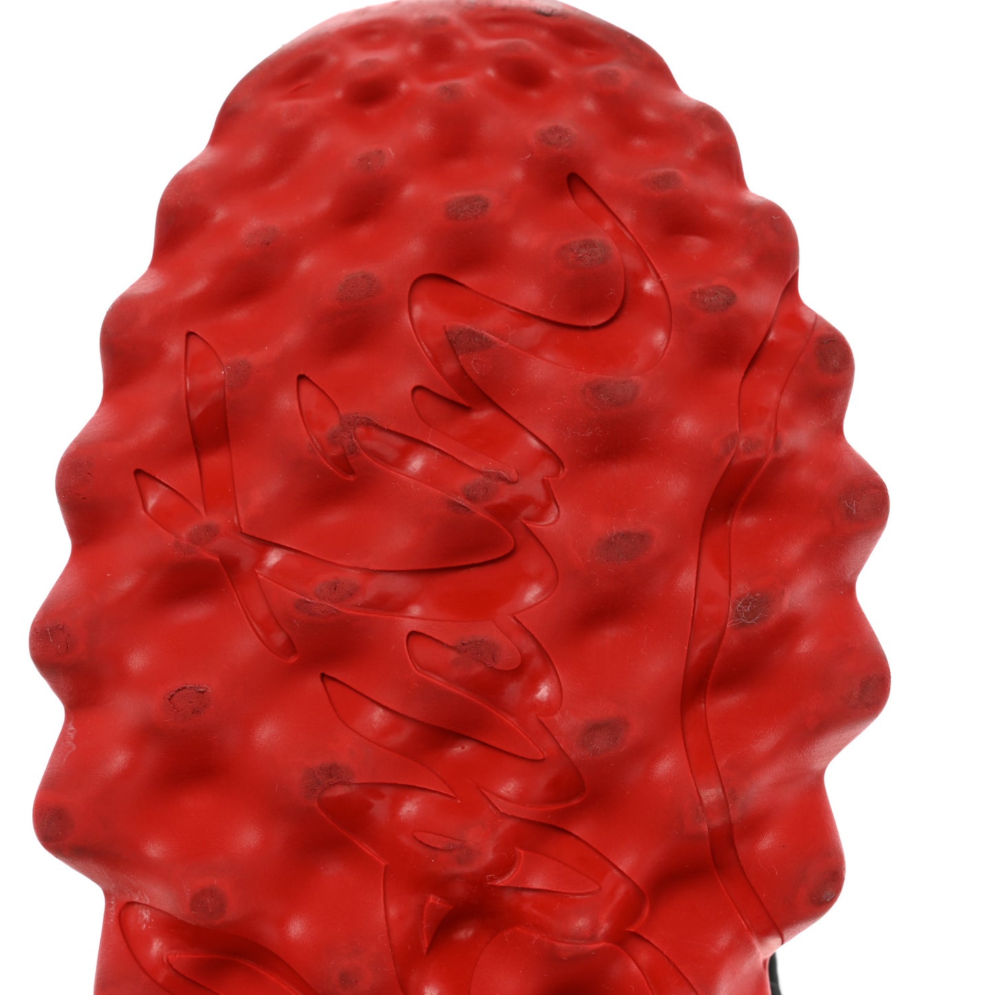 Calfskin Suede Patent Womens Loubishark Sneakers 37 Black Loubi Red