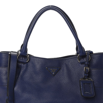 Prada Vitello Daino Side Pocket Tote Inchiostro 12 of 12