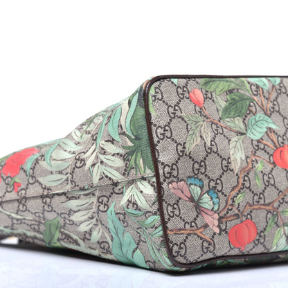 Gucci Soft GG Supreme Monogram Tian Medium Crossbody Tote Beige Multicolor New Acero 8 of 9