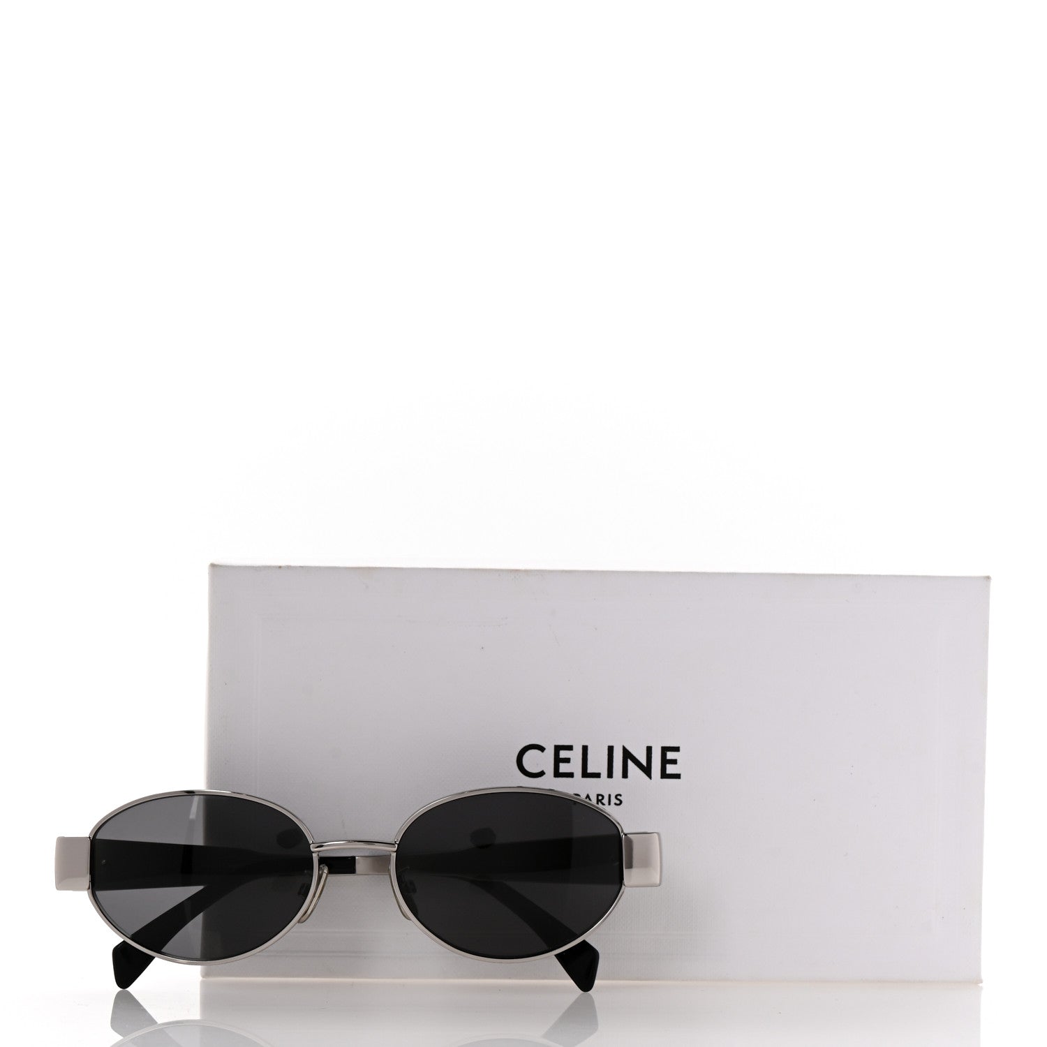 Celine Metal Triomphe 01 Sunglasses CL40235U Silver Black 7 of 7