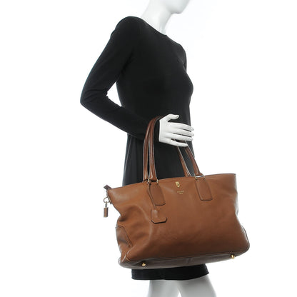 Celine Calfskin Top Handle Tote Tan 2 of 21
