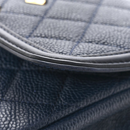 Chanel Caviar Quilted Small CC Filigree Flap Navy 13 of 14