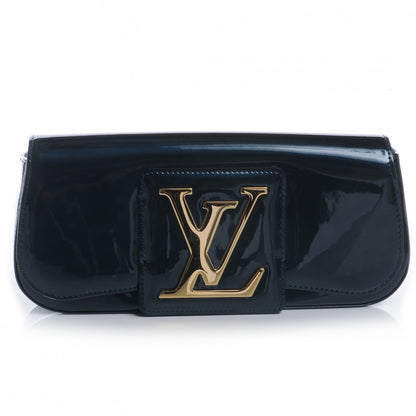 Louis Vuitton Patent Sobe Clutch Blue Nuit 1 of 8