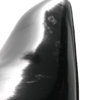 Saint Laurent Glazed Calfskin Auteuil 105mm Zip Boots 38 Black 11 of 13