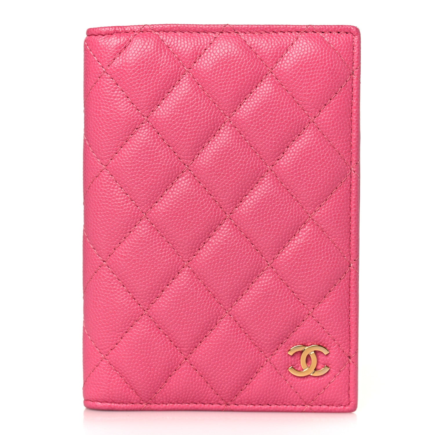 Chanel Caviar Quilted Passport Holder Pink 1 of 7