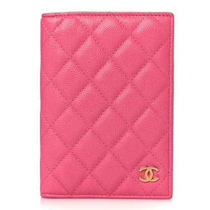 Chanel Caviar Quilted Passport Holder Pink 1 of 7