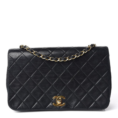 Chanel Lambskin Quilted Small Single Flap Black 1 of 15