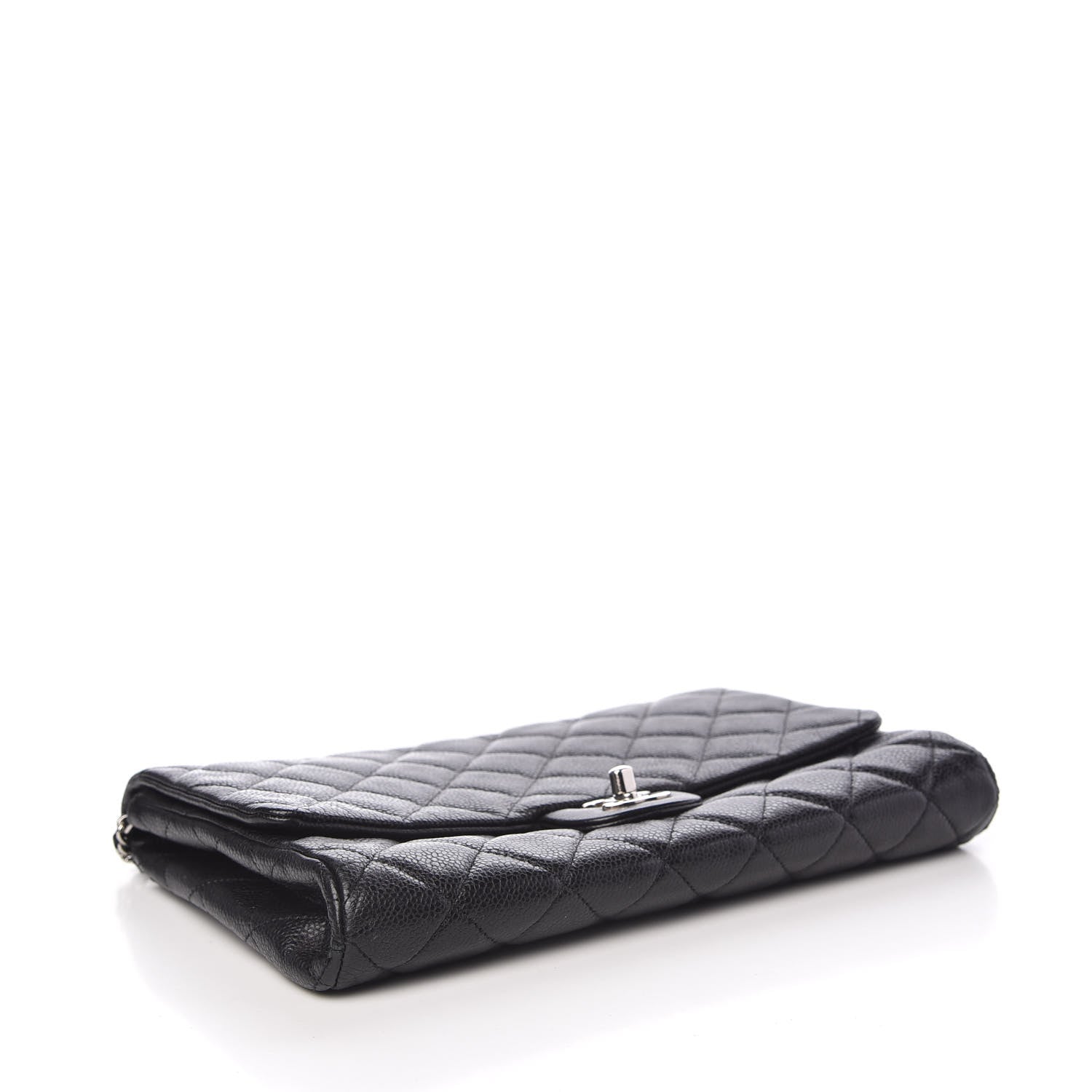 Chanel Caviar Quilted Clutch With Chain Flap Black 4 of 9