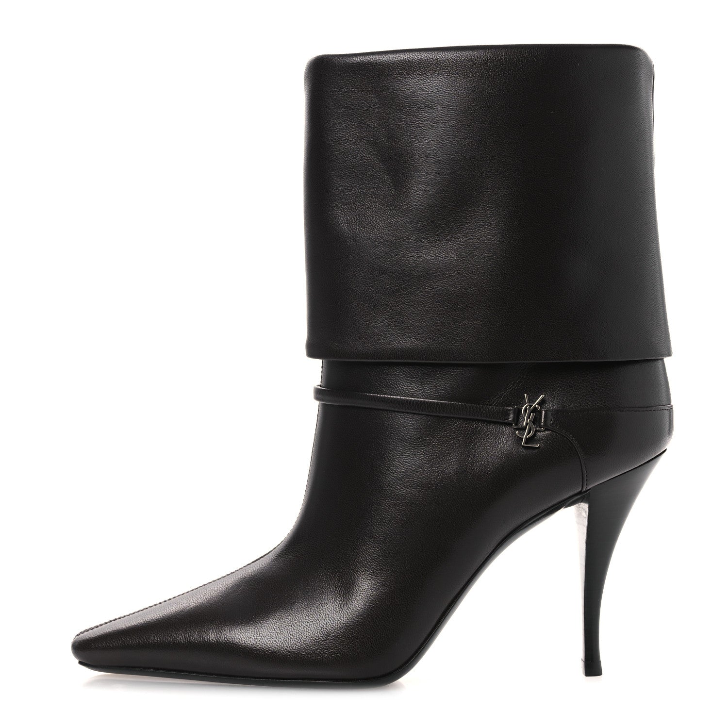 Saint Laurent Nappa Pianosa Ricky 90 Dream Booties 39 Eagle Brown 1 of 10
