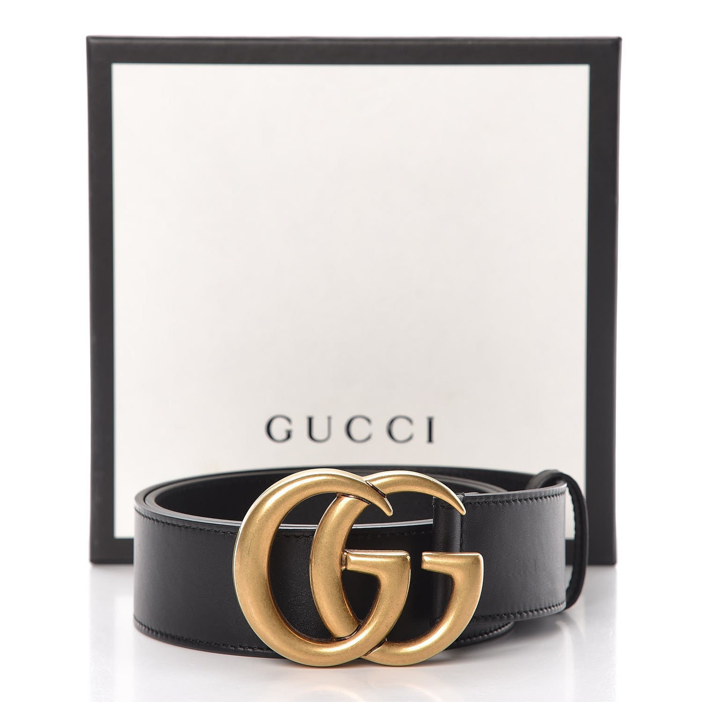 Calfskin Double G 40mm Belt 80 32 Black