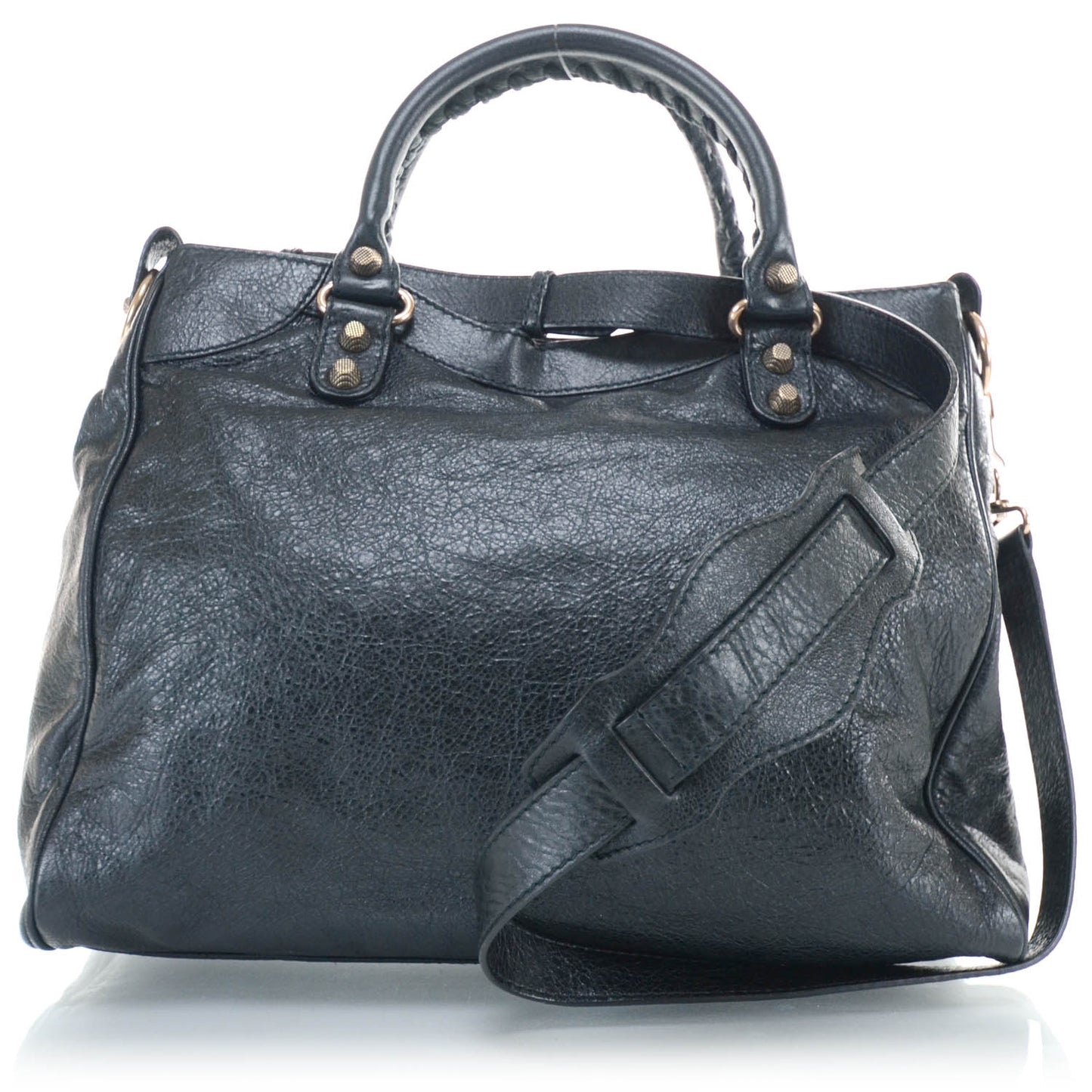 Agneau Giant 12 Rose Gold Hardware Velo Nero Black