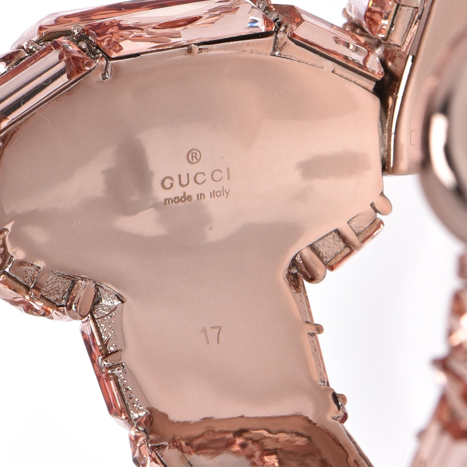 Gucci Crystal Horsebit Bangle 17 Pink 4 of 6
