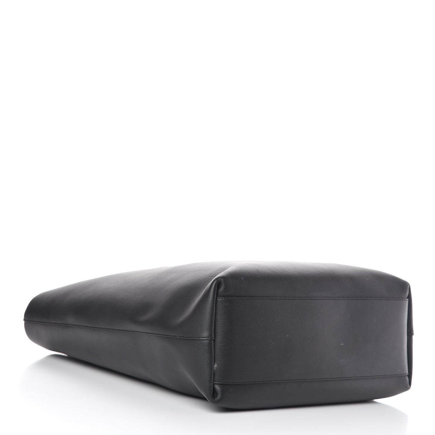 Calfskin Medium Shopping Tote Black