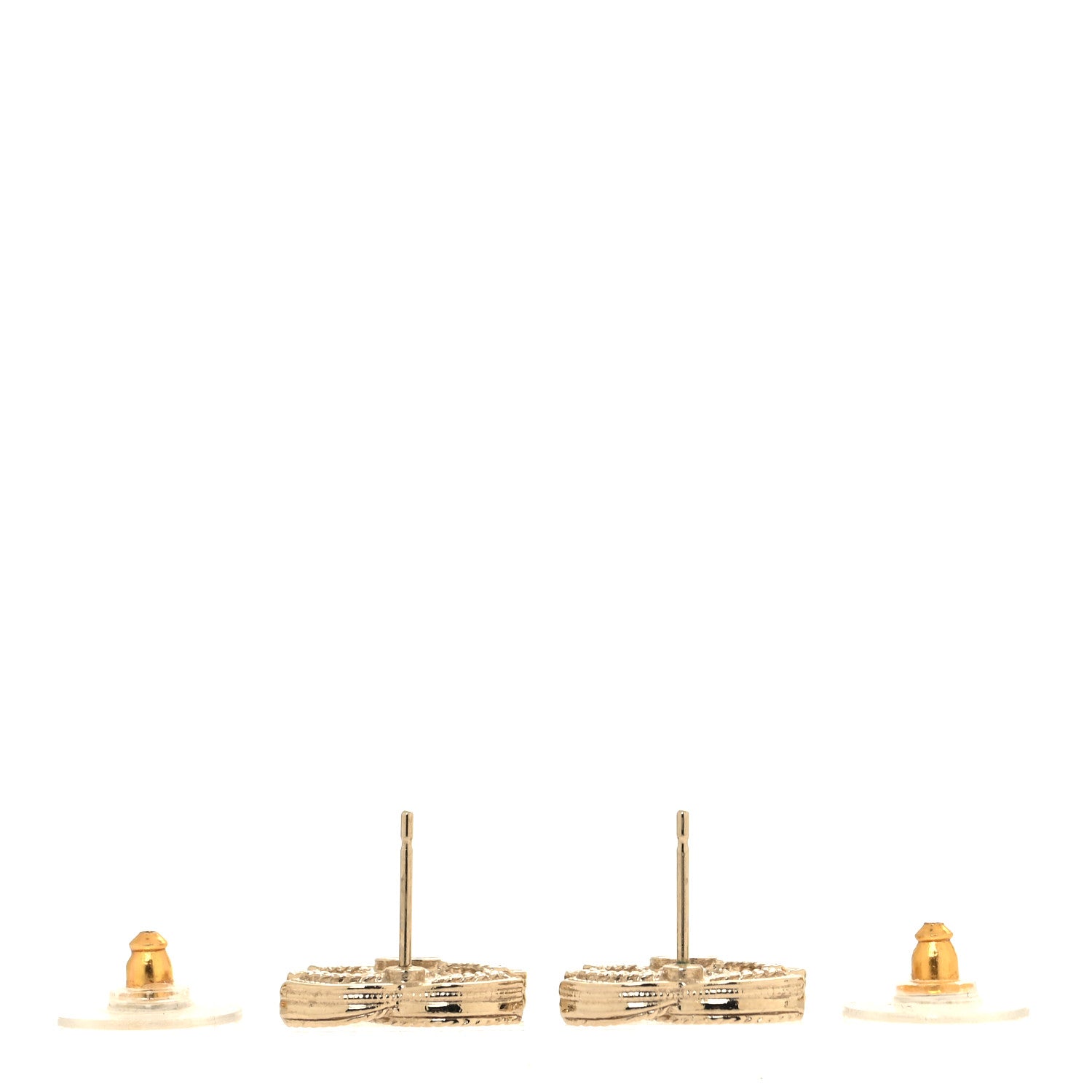 Chanel Pearl CC Earrings Gold 3 of 5
