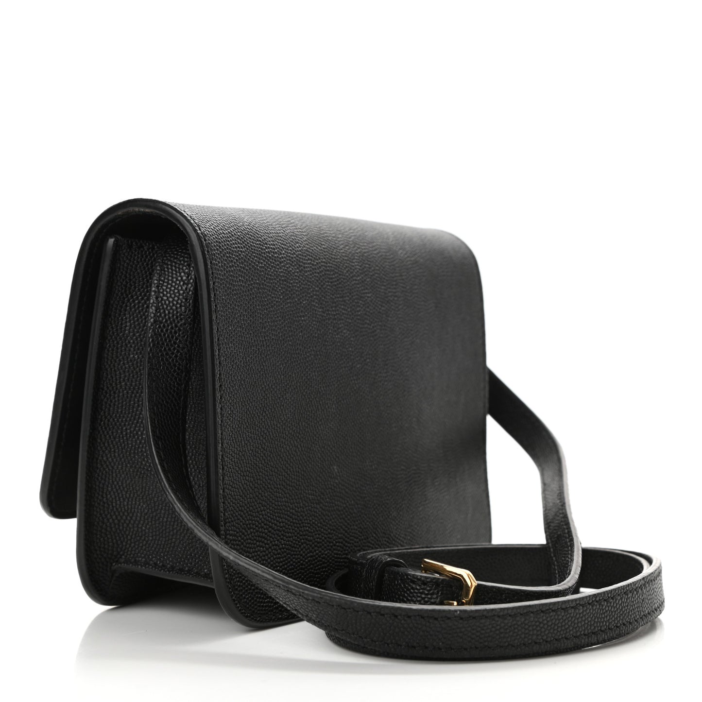 Grained Calfskin Mini TB Bag Black