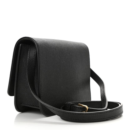 Burberry Grained Calfskin Mini TB Bag Black 3 of 9