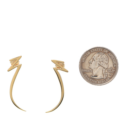 Tiffany 18K Yellow Gold Paloma Picasso Scribble Earrings 2 of 4