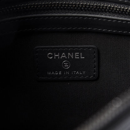 Chanel Iridescent Caviar Quilted Medium Boy Cosmetic Case Grey 6 of 7