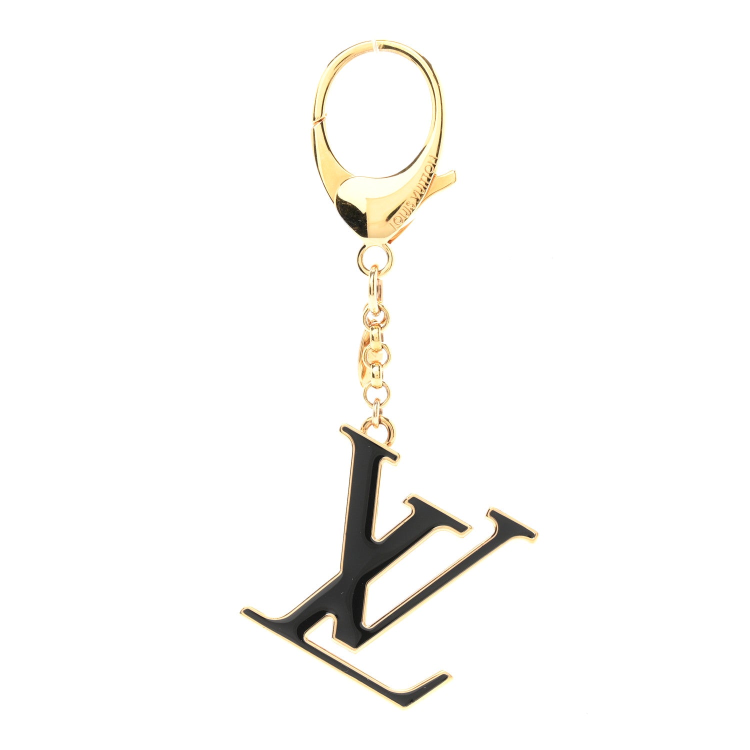 Louis Vuitton Metal Enamel Fleur De Monogram Bag Charm Dore 1 of 4