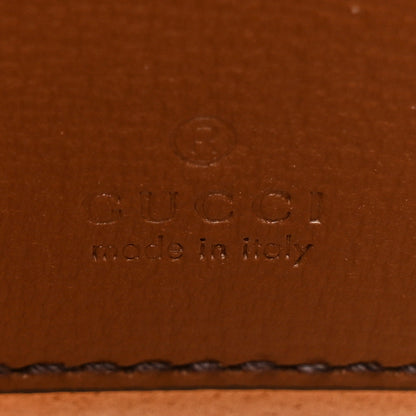 Gucci GG Supreme Monogram Azalea Calfskin Mini Retro Interlocking G Half Moon Bag Beige Ebony Brown Sugar 6 of 10