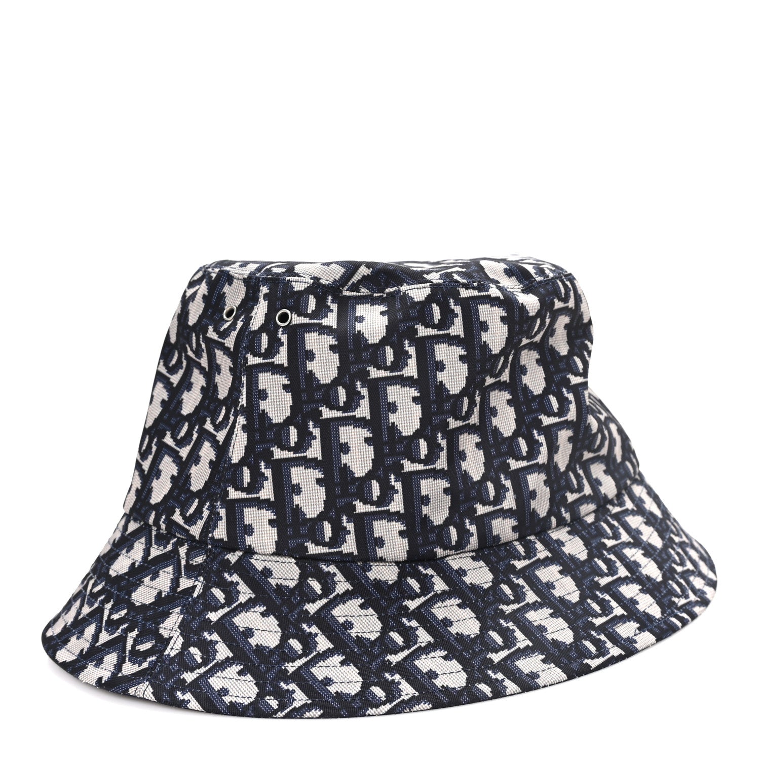 Christian Dior Oblique Reversible Teddy-D Brim Bucket Hat Blue 1 of 12
