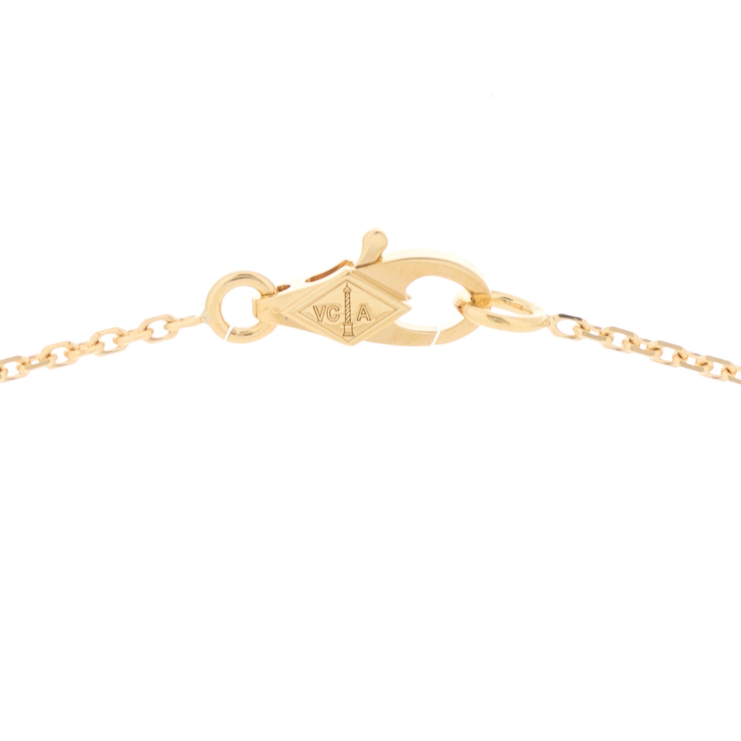 Van Cleef & Arpels 18K Yellow Gold Diamond Mini Frivole Pendant Necklace 3 of 6