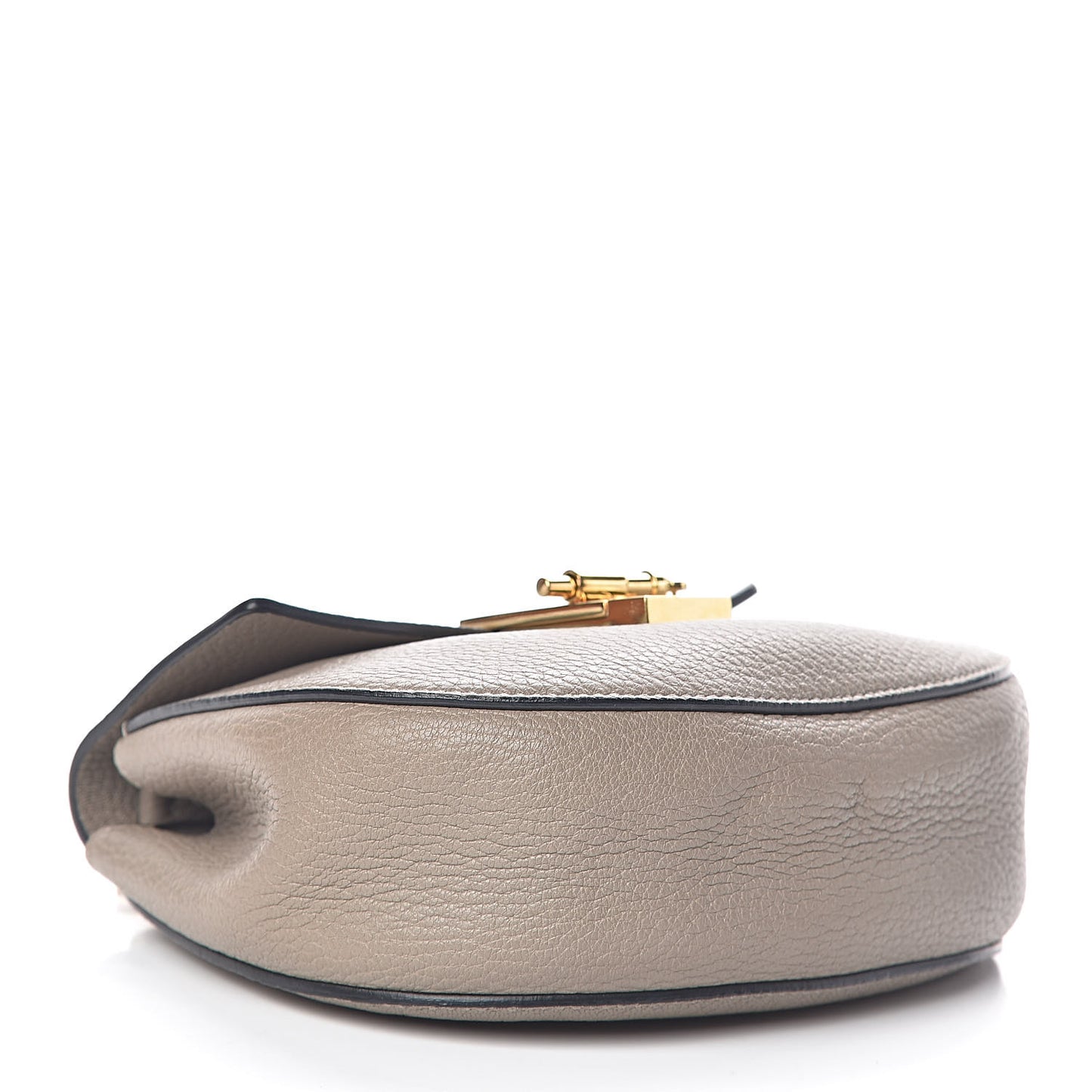 Grained Lambskin Mini Drew Shoulder Bag Motty Grey