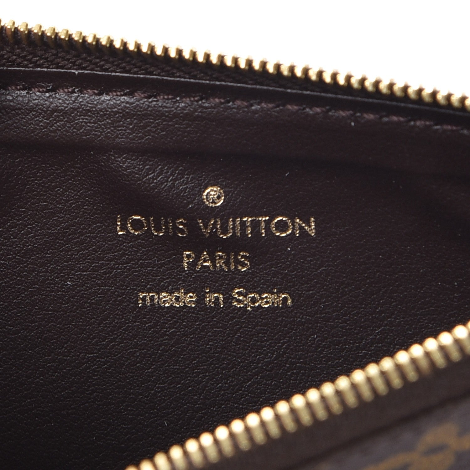 Louis Vuitton Monogram Josephine Chain Wallet Zippered Insert 6 of 7
