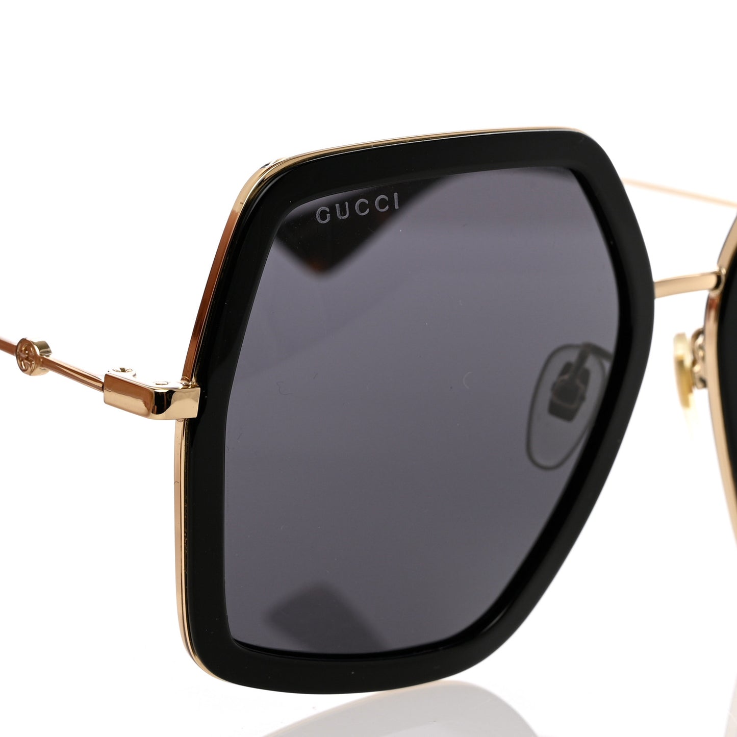Acetate Oversize Square Frame GG0106S Sunglasses Black