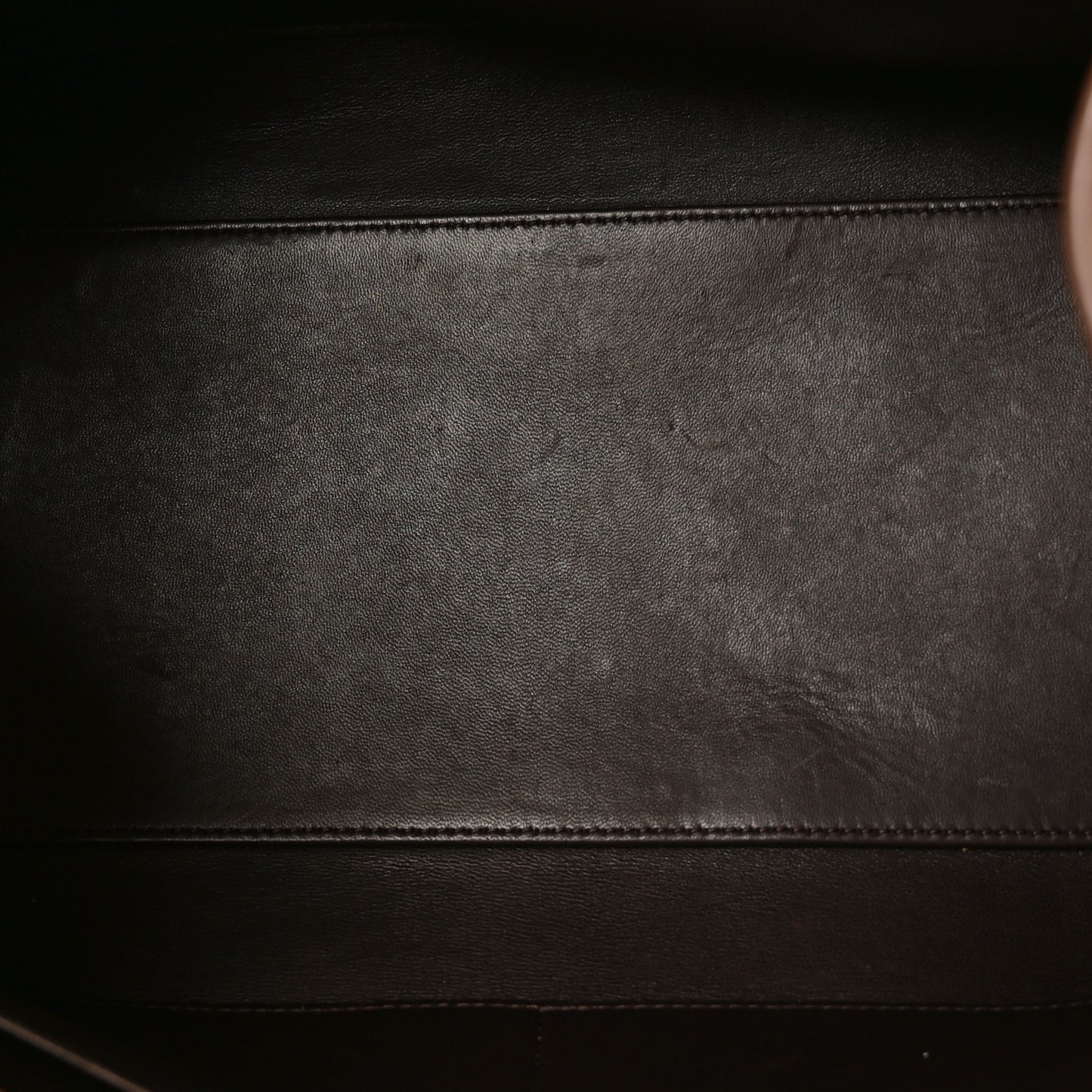 Matte Grained Calfskin EW Margaux Rubber