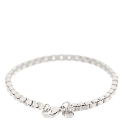 Tiffany Sterling Silver 4mm Venetian Link Bracelet 2 of 3