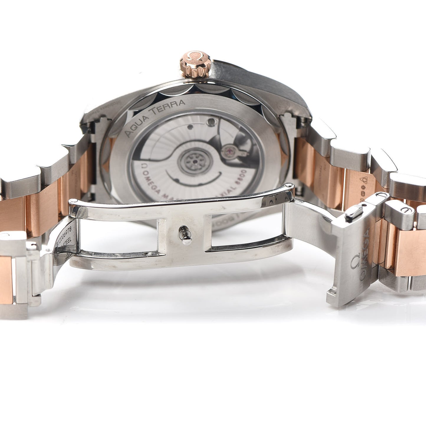 Stainless Steel 18K Sedna Gold 38mm Seamaster Aqua Terra Co-Axial Automatic Watch 220.20.38.20.02.001