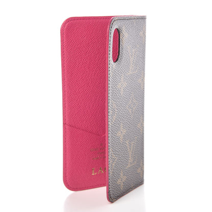 Louis Vuitton Monogram iPhone X Folio Case Rose Pop 3 of 9