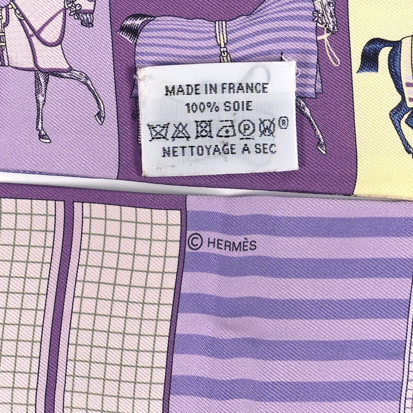 Silk Couvertures Nouvelles Twilly Mauve Jaune Soufre Parme
