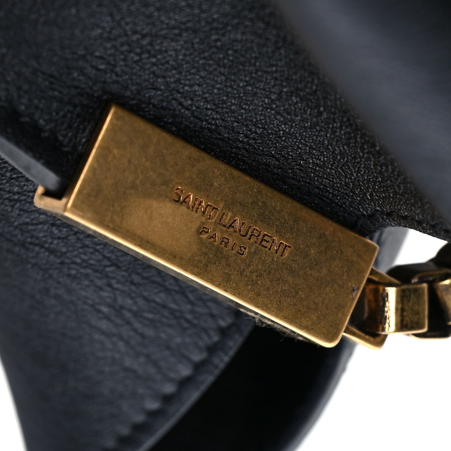 Saint Laurent Calfskin Medium Suzanne Hobo Black 6 of 7